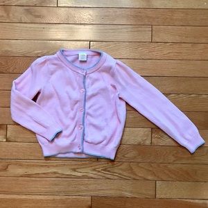 🎉4/$20🎉 💕4 Gymboree pink sweater with silver trim!